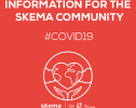 目前，SKEMA商学院全球7大校区及发展中心均暂时对公众关闭，所有专业顺利实现“100%远程教学”。