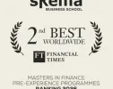 《金融时报》2026年金融硕士排名正式揭晓，SKEMA连续第2年高居全球第2名